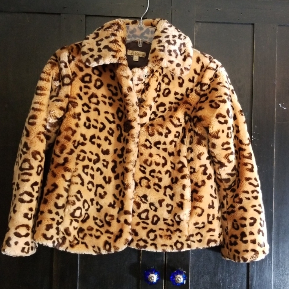 Wilson's Leather Kids Leopard Coat